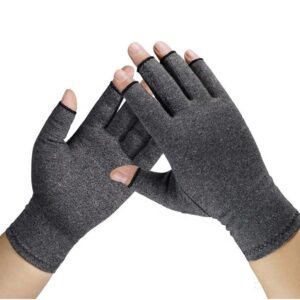 GUANTES DE COMPRESIÓN SUMAQ - DEDO 3/4 ALIVIA DOLOR ARTRITIS NEGRO