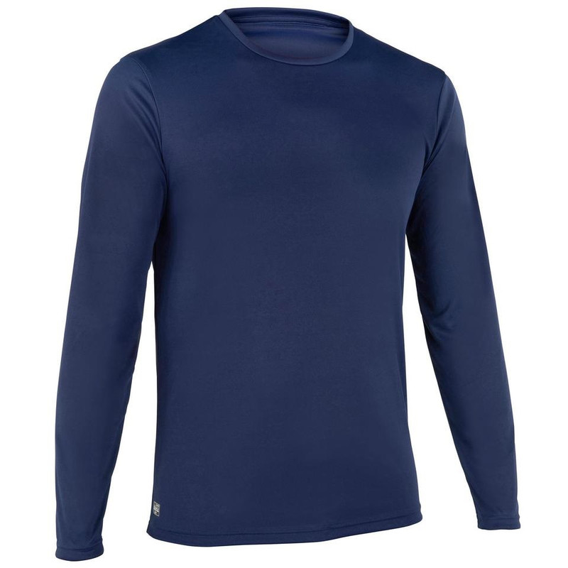 Camiseta Protección Solar Surf Hombre Ml Olaian Azul Noche