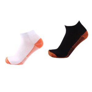 MEDIAS CORTOS DE COMPRESIÓN CON COBRE TERAPÉUTICO – ARTRITIS - ANTIBACTERIAL SUMAQ N/B PACK X 2