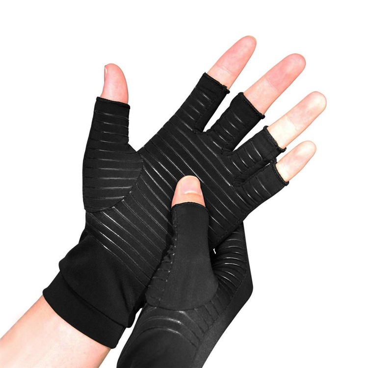 Guantes De Compresión Con Cobre Sumaq Terapéutico – Alivia Artritis - Corto Negro