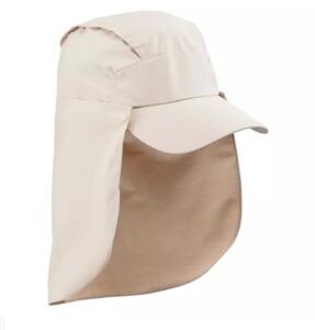 GORRA SENDERISMO Y TREKKING FORCLAZ 900 PROTECCIÓN SOLAR BEIGE ADULTO