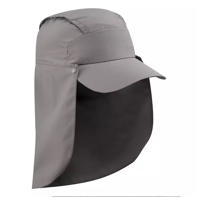 Gorra Senderismo Y Trekking Forclaz 900 Protección Solar Gris Adulto