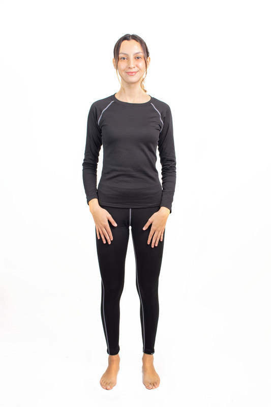 Set Térmico Primera Capa Warm W500 Sumaq Mujer Negro