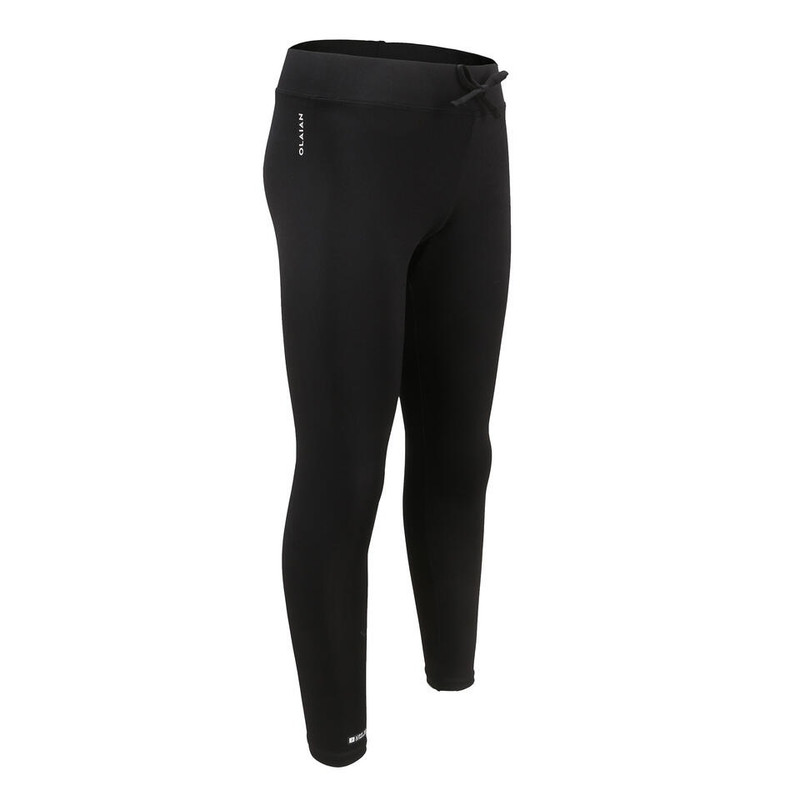 Mallas Largas Protección Solar Olaian Niños Negro