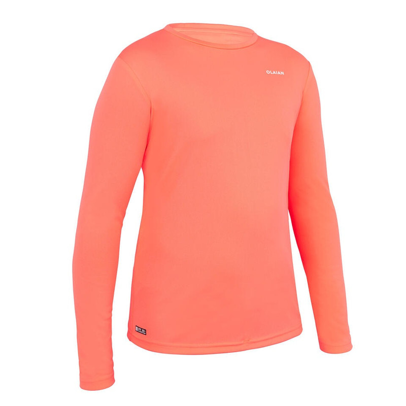 Camiseta Protección Solar Manga Larga Niños Olaian Coral
